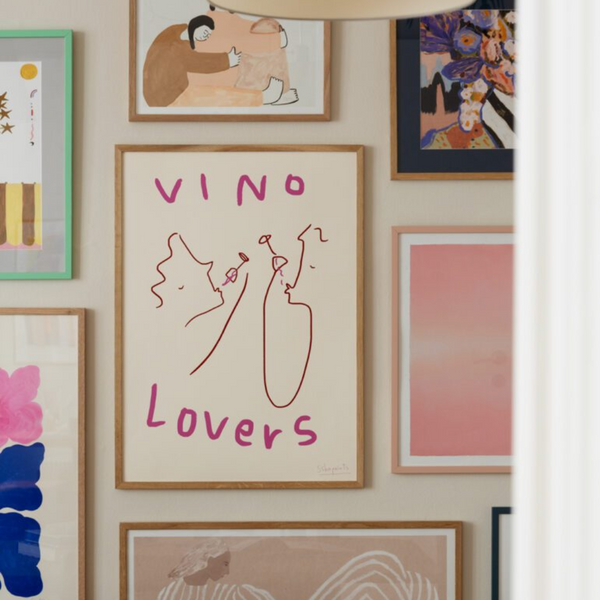 Vino Lovers Print | 30 x 40cm