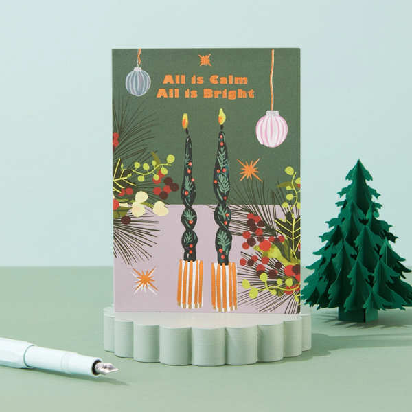 All Is Calm and Bright Christmas Card