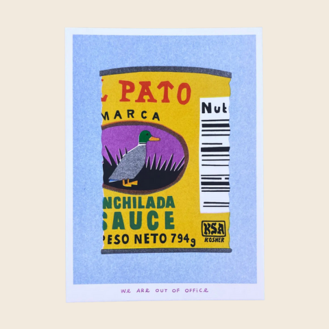 A Can Of Enchilada Sauce Risograph Print