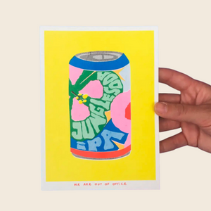 Jungle Soda IPA Risograph Print