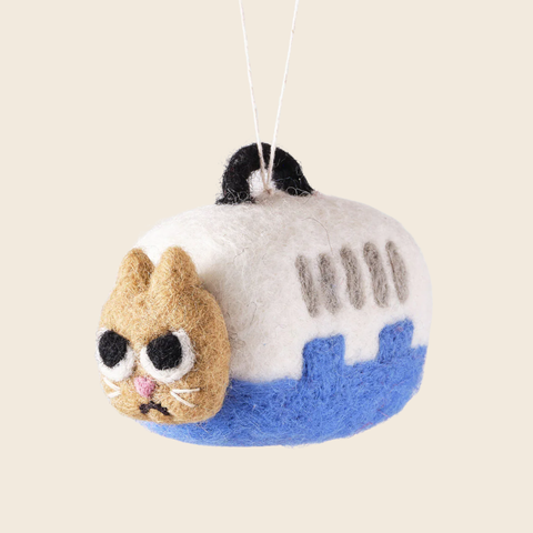 Needle Felted Coco The Carrier Cat Decoration