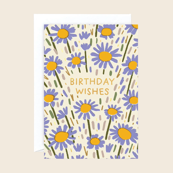 Flower Field Birthday Card