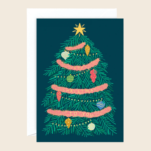 Happy Christmas To You Tree Card