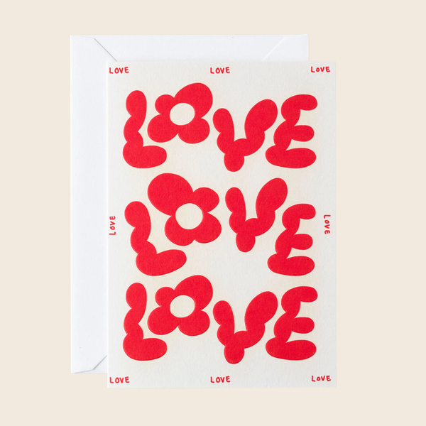 Love Love Love Card