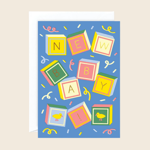 New Baby Blocks Card
