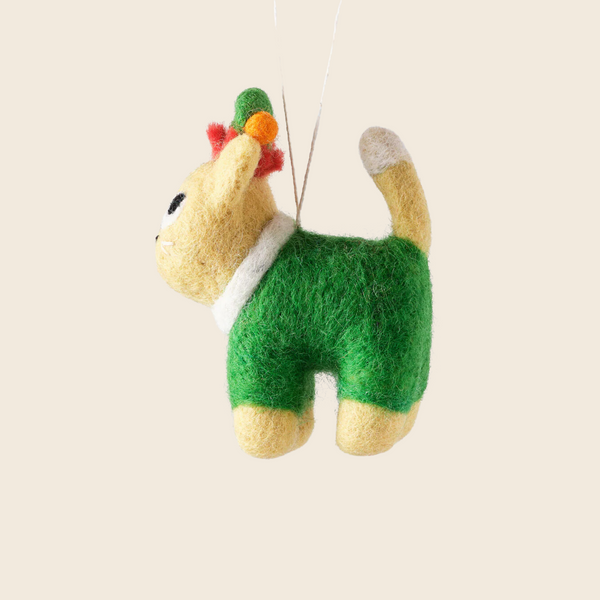 Needle Felted Buddy The Cat Decoration