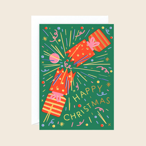 Happy Christmas Cracker Card