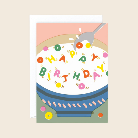 Happy Birthday Cereal Card