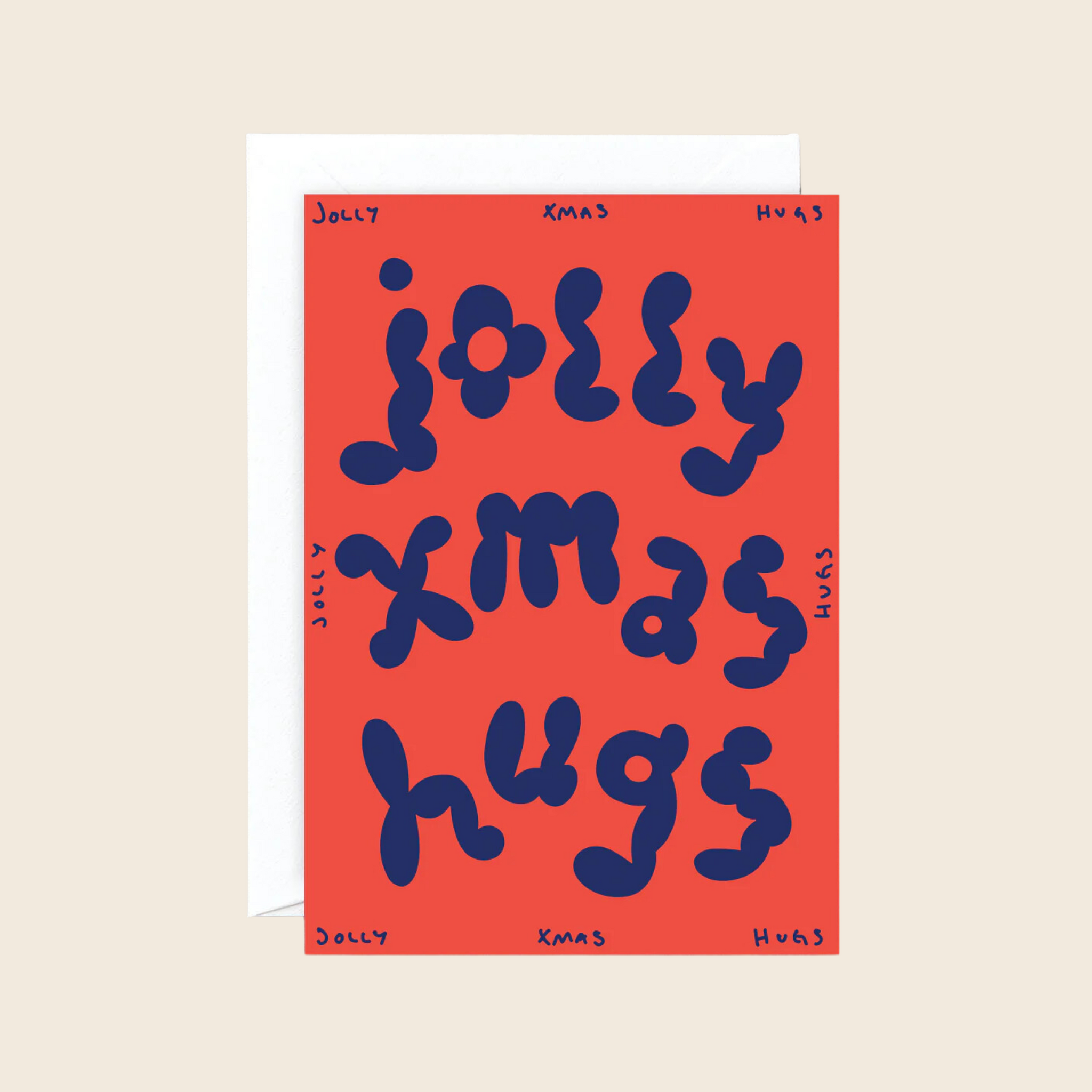 Jolly Xmas Hugs Card