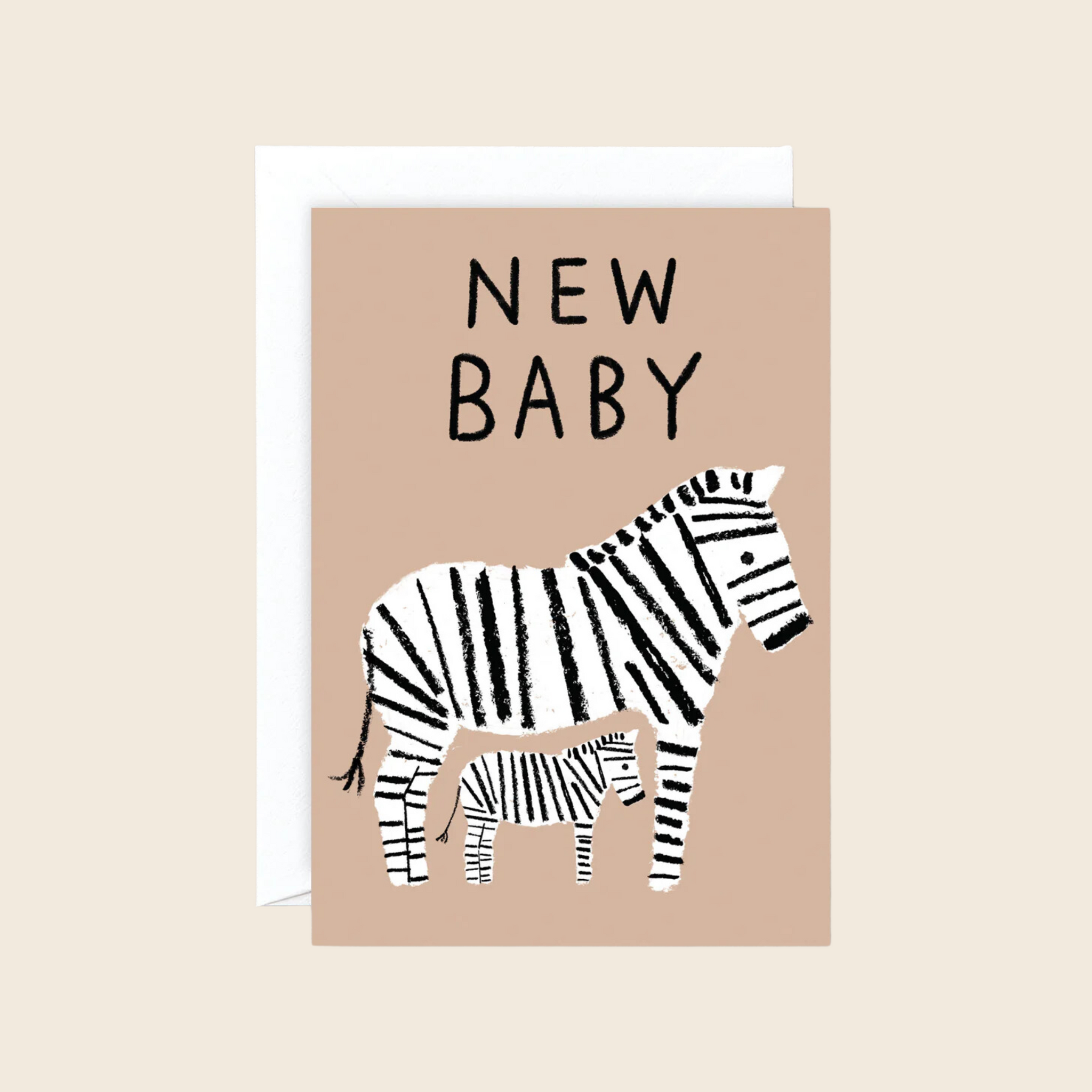 New Baby Zebra Card