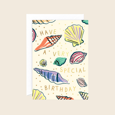 Special Shell Birthday Card