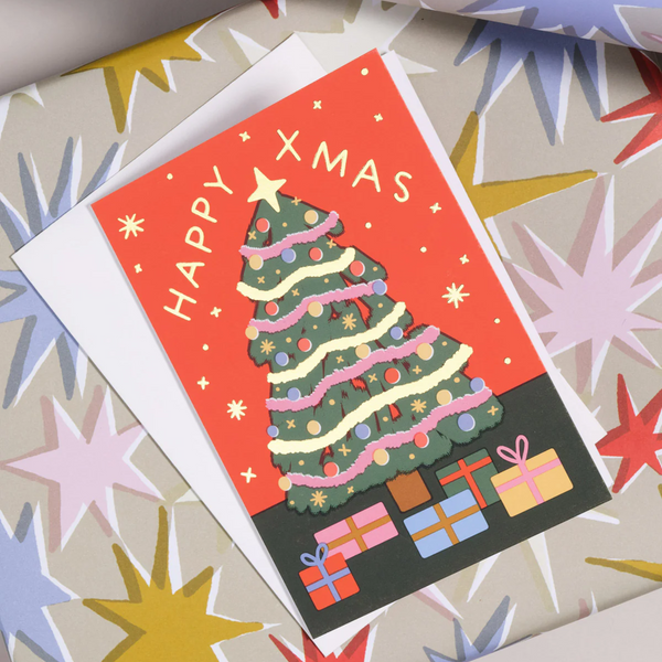 Christmas Tree Tinsel Card