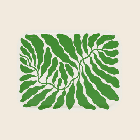 Green Leaves Art Tray