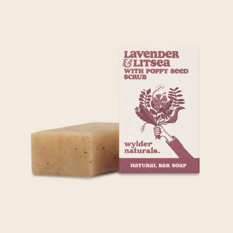 Lavender, Litsea and Poppy Seed Soap Bar