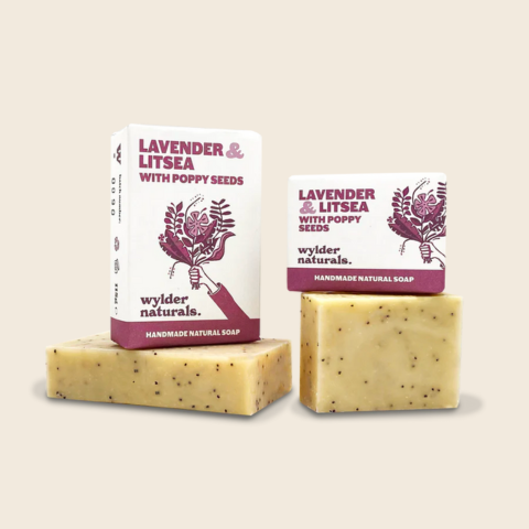 Lavender, Litsea and Poppy Seed Soap Bar