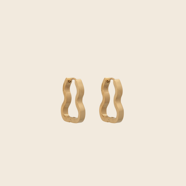 A Weathered Penny Gold Arya Hoops