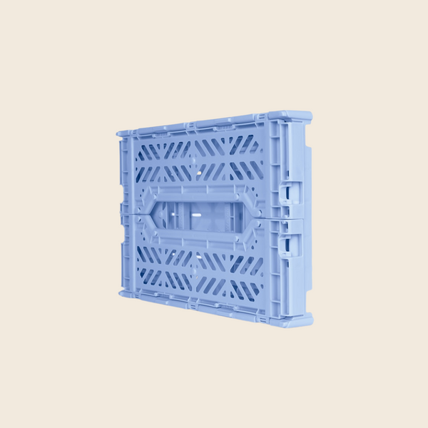 Aykasa Mini Folding Crate | Baby Blue