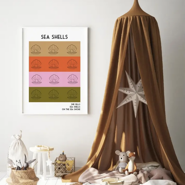 Fan Club Sea Shells Print