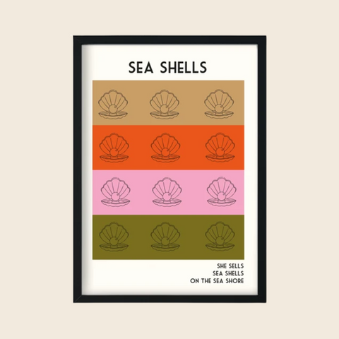 Fan Club Sea Shells Print