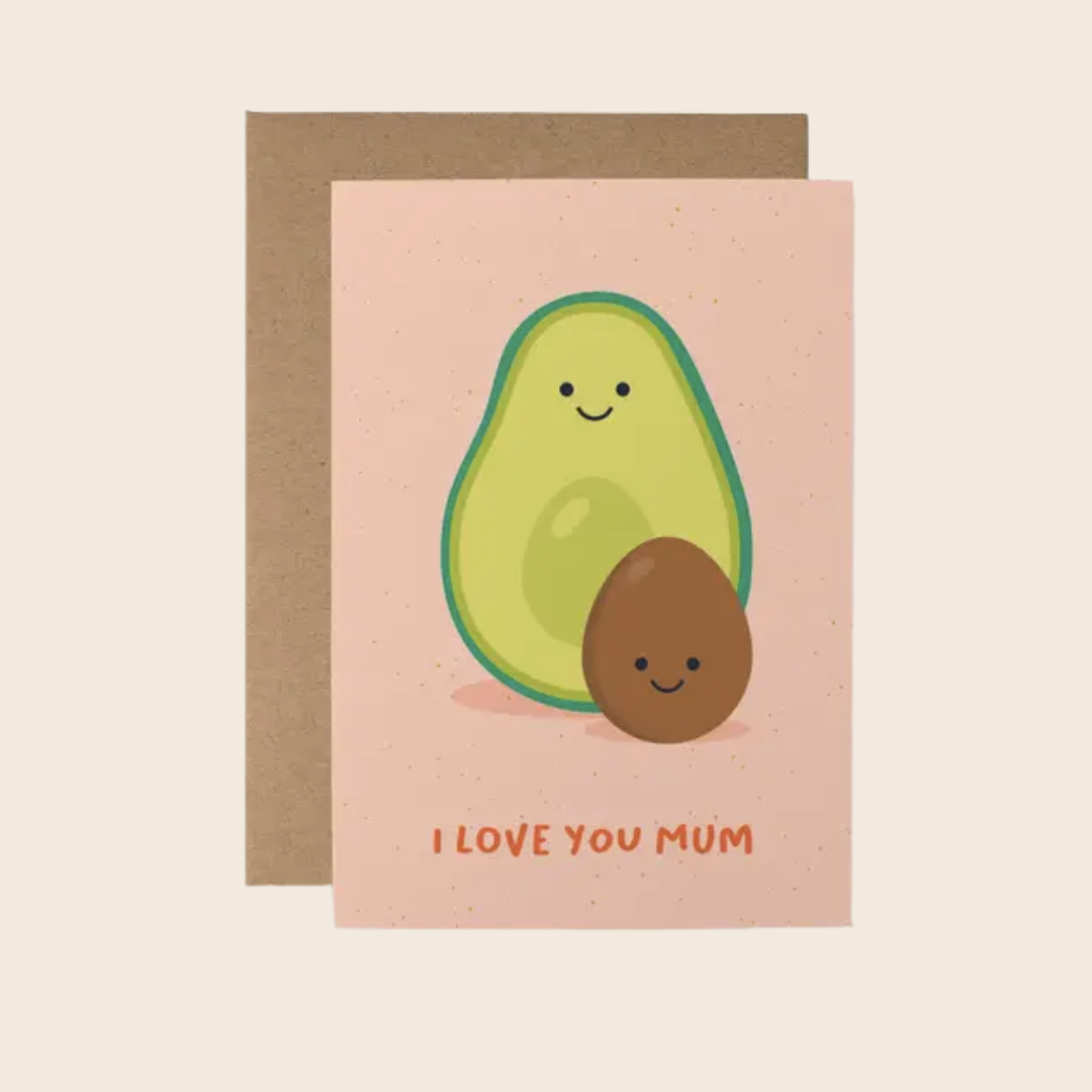 Love You Mum Avocado Card by Graphic Factory
