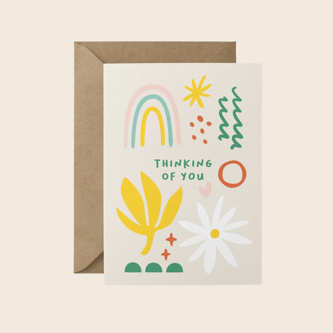Thinking of You Doodle Card by Graphic Factory