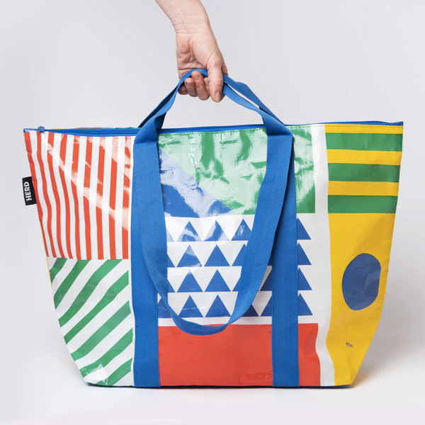 The Herd London Memphis Recycled Plastic Zip Tote Bag