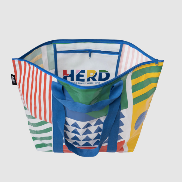 The Herd London Memphis Recycled Plastic Zip Tote Bag