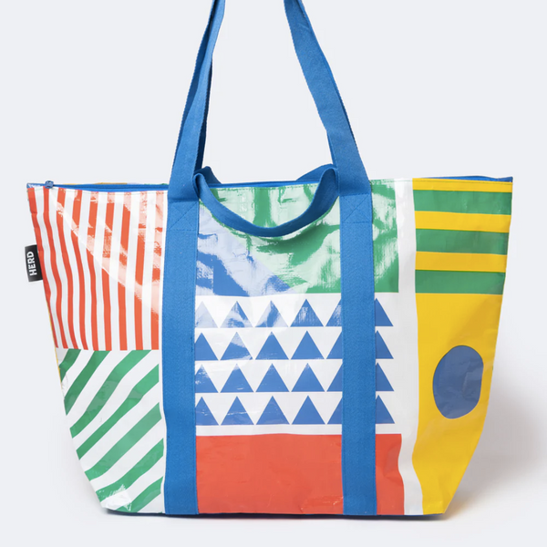 The Herd London Memphis Recycled Plastic Zip Tote Bag