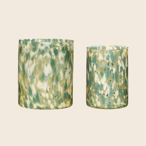 Hubsch Luce Green Confetti Vase | 2 Sizes