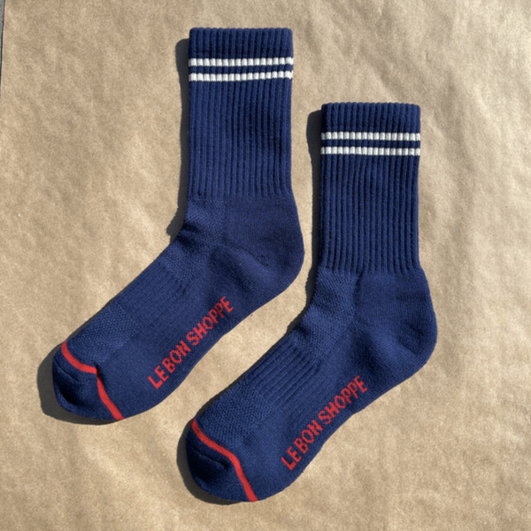 Boyfriend Socks | Navy Blue