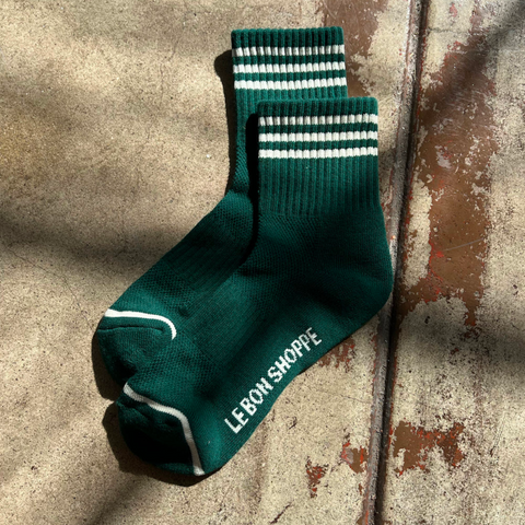 Le Bon Shoppe Girlfriend Socks | Hunter Green