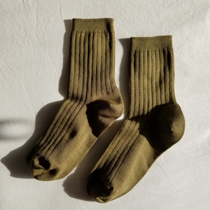 Le Bon Shoppe Her Socks in Pesto Green