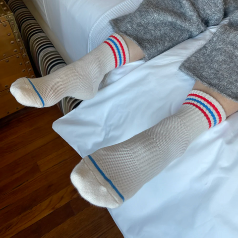 Le Bon Shoppe Girlfriend Socks | Leche White