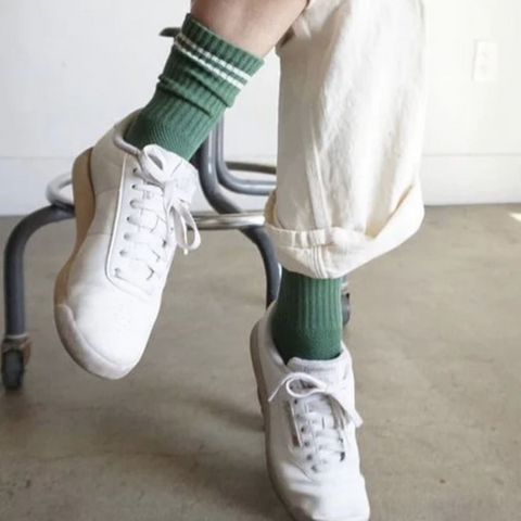 Le Bon Shoppe Boyfriend Socks Moss Green