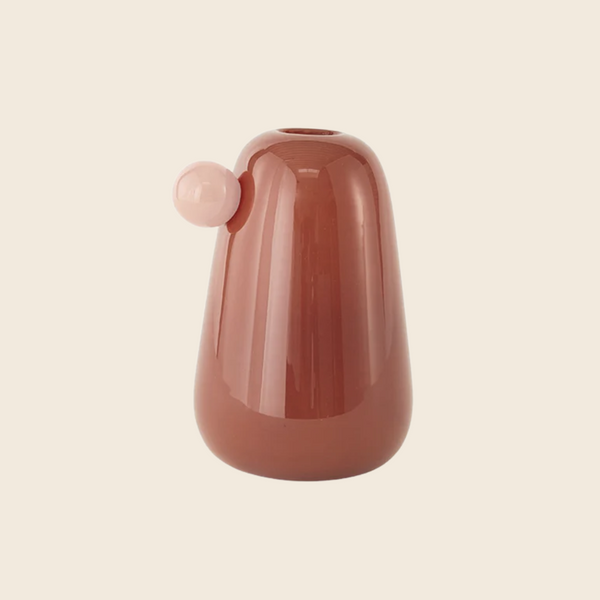Mouthblown Inka Vase | Nutmeg