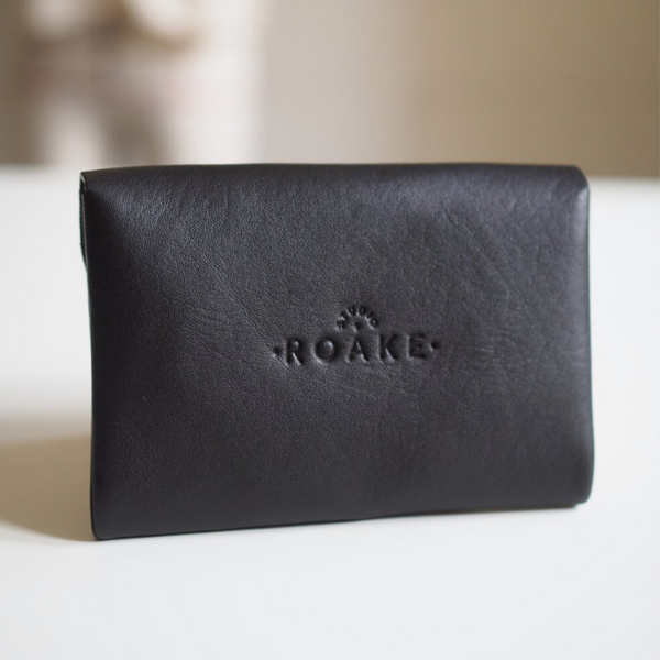 Recycled Leather Purse | Black