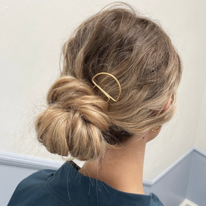 The Lizzy Half Circle Brass Hair Pin