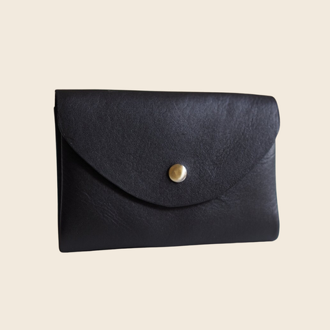 Recycled Leather Purse | Black