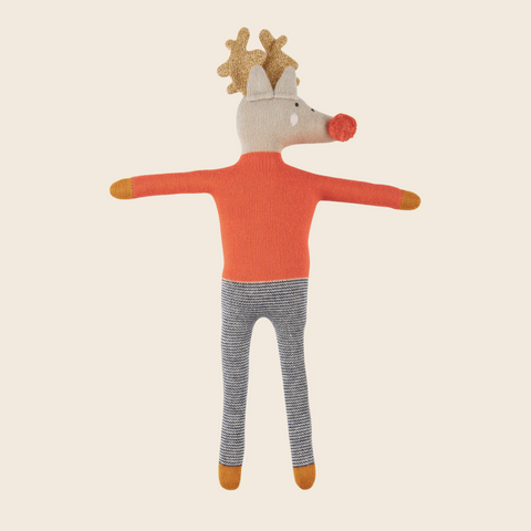 Knitted Reindeer Soft Toy