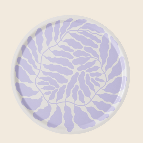 Large Lilac Leaves Tray