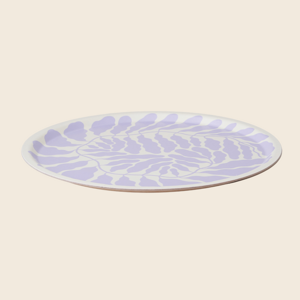Large Lilac Leaves Tray