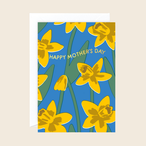 Wrap Paper Mother's Day Daffodils Card