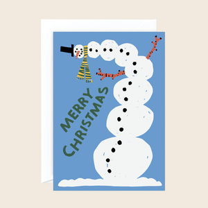 Snowman Tower Card